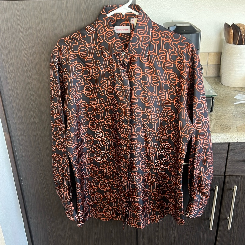 Versace Classic Silk Button Down (Medium) - image 1